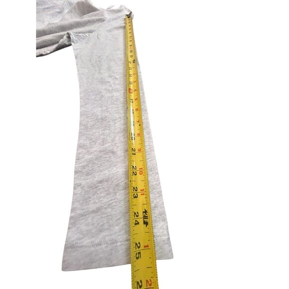 Pink Victoria's Secret Cotton 2 Long Sleeve Crew Neck Mid-Length Gray White L - Picture 10 of 13